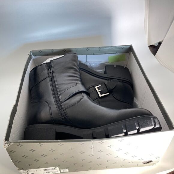 COPY - SUN+STONE Women's Lionell, ankle boots. color black, Size: 11 - Picture 3 of 14